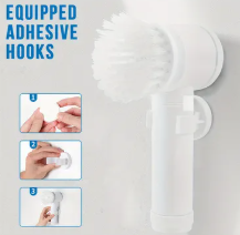 1pc Electric Spin Cleaning Brush – USB Rechargeable Cordless Power Scrubber for Kitchen,Bathroom, and More